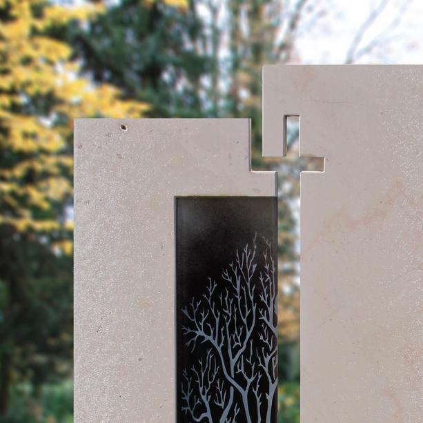 Urnenstein moderne Gestaltung mit Baum - Bovino