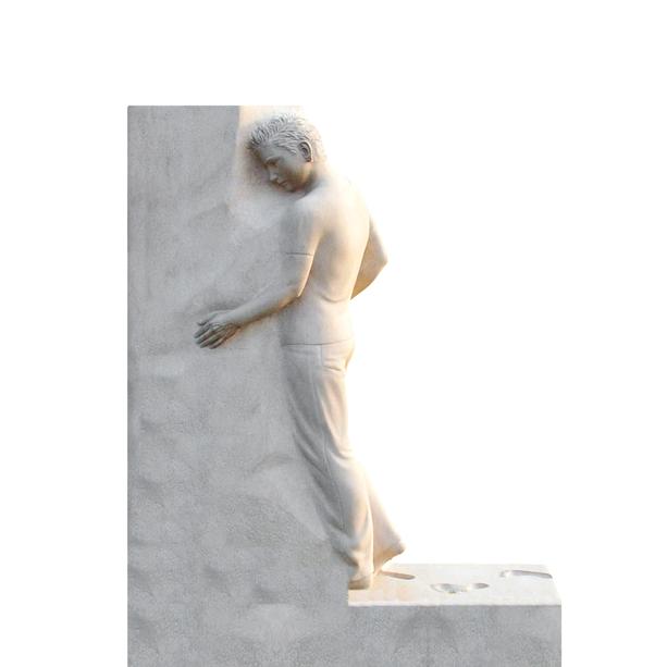 Grabmal groß mit Stein Figur kaufen - Memoria