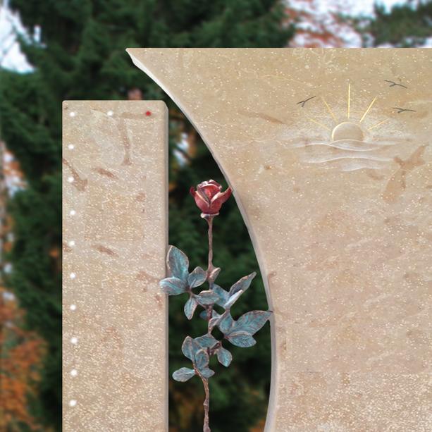 Grabstein Familiengrab Rose Bronze - Valentino
