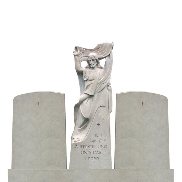 Großer Grabstein Familiengrab Jesus Christus Figur - Orino