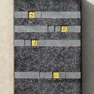 Urnengrabstein Kalkstein Granit dreiteilig mit Kreuz - Sottana