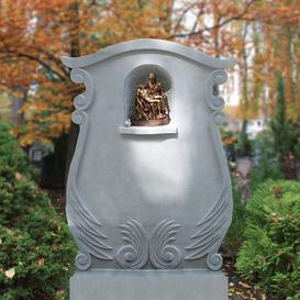 Urnengrabmal Marmor Bronze Madonna Figur - Benissimo
