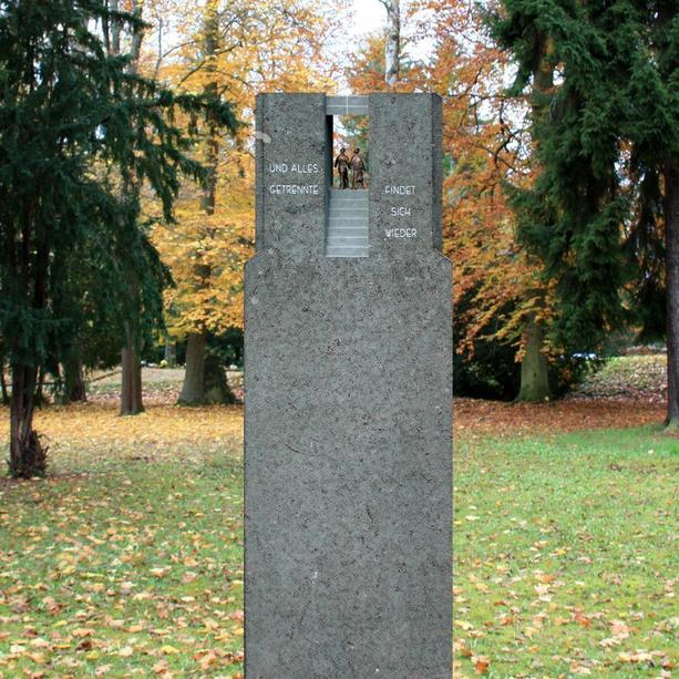 Grabstein Familiengrab Kalkstein BronzeFiguren - Finita