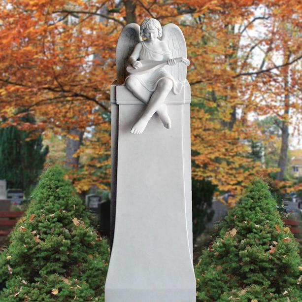 Grabmal Marmor weiß Engel Statue online kaufen - Raphael