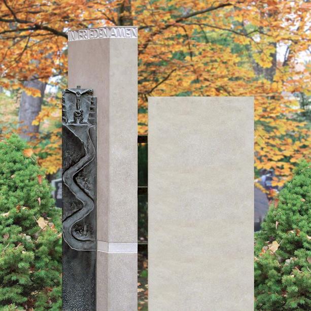Mehrteiliges Grabmal für Urnengrab aus Naturstein - Balsamo
