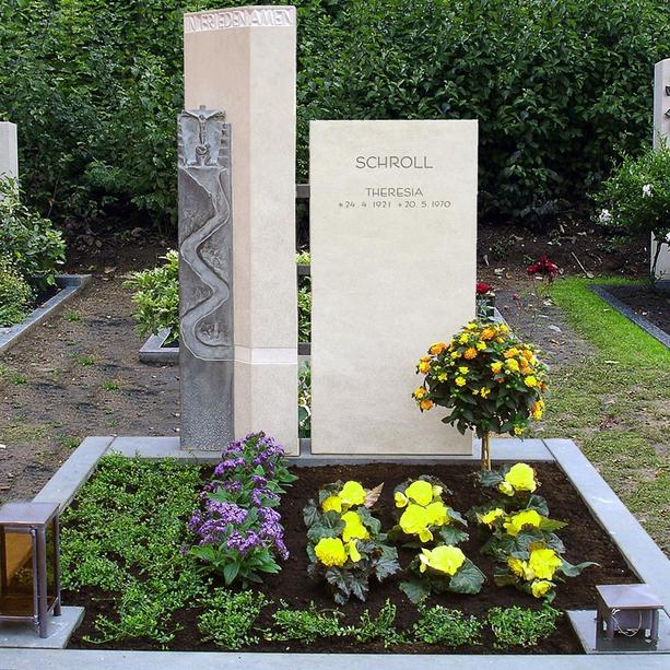 Mehrteiliges Grabmal für Urnengrab aus Naturstein - Balsamo
