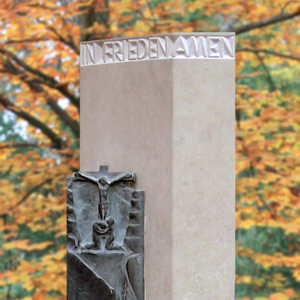 Moderne Grabstein Stele vom Steinmetz kaufen - Ravello