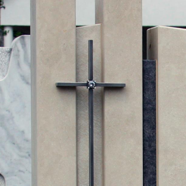 Naturstein Einzelgrabmal mit Kreuz online bestellen - Clemenza