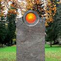Granit Grabstein mit Glas Sonne - Pepinot