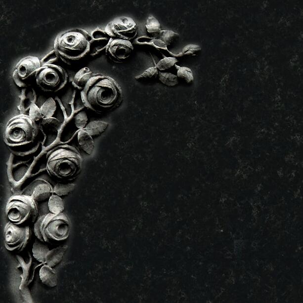 Schwarzes Urnengrab Grabmal klassisch - Corianda