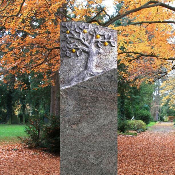 Naturstein Grabmal Urnengrab mit Baum - Miranda