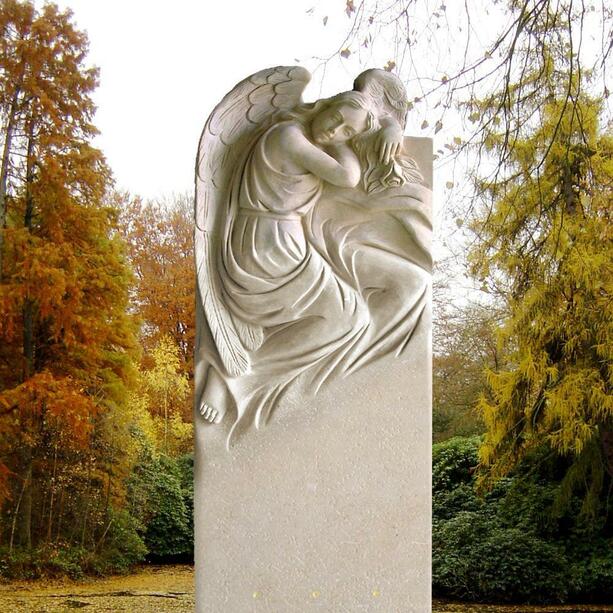 Grab Gedenkstein Sandstein mit Engel - Arabella