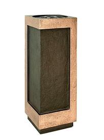 Moderne Bronze Grab Vase / dunkelbraun / 22cm - Hestia