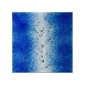 Blaues Glas Schmuckornament fr Grabdenkmal   -...