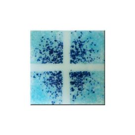 Quadratischer Glaseinsatz fr Grabstein mit Kreuz -...