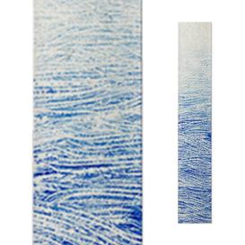 Grabstein Design Glas Element in Blau - Glasstele S-5