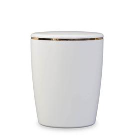 Schlichte Bio Schmuck Urne aus Arboform in Wei� -...