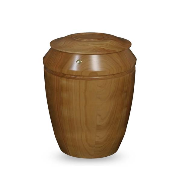 Stilvolle Holz Urne rund kaufen - Ramino