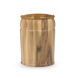 Au�ergew�hnliche runde Holz Urne - Castro