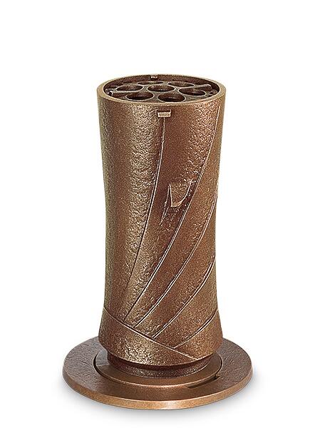 Bronze Grab Vase versenkbar / hellbraun - Garda