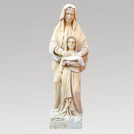 Steinguss Maria mit Kind Skulptur fr ein Grab - Madonna...