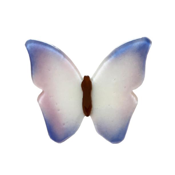 Ornamentglas in Schmetterlingsform mit Farbverlauf - Glasornament S-19