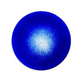 Glasornament rund weies Muster auf blau - Glasornament R-53