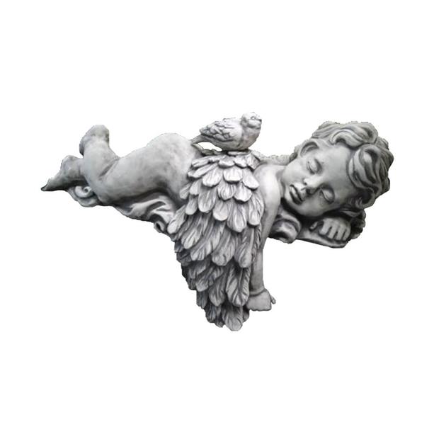 Schlafender Grab Engel Junge mit Taube - Angelus Columba